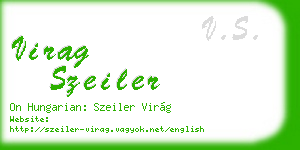 virag szeiler business card